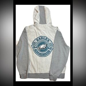 NFL Pro Line Eagles hoodie, XL men’s, zip-up with front/back team graphics